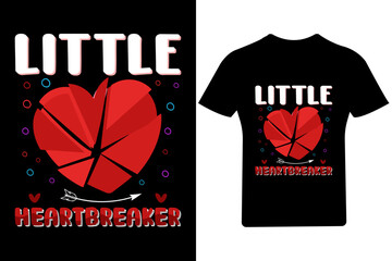 Little Heartbreaker Valentine T Shirt , Love T Shirt Design, 