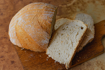  Pieces of bread.