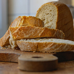  Pieces of bread.
