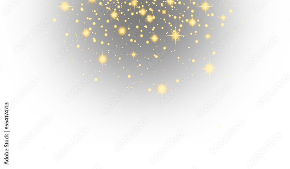 Poster twinkle golden star pattern for photo effect and overlay. abstract blurry star light texture for bac