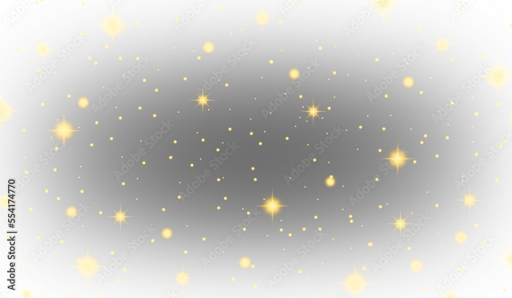 Poster twinkle golden star pattern for photo effect and overlay. abstract blurry star light texture for bac