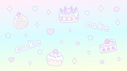 🎶fancy dream cake wallpaper🎶