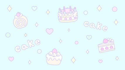 ★fancy dream cake wallpaper★
