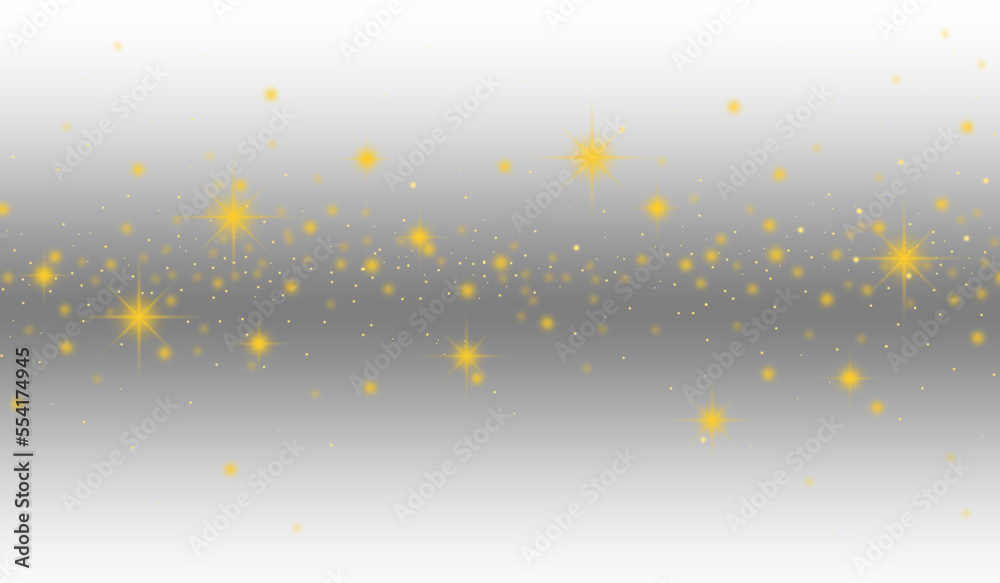 Poster twinkle golden star pattern for photo effect and overlay. abstract blurry star light texture for bac