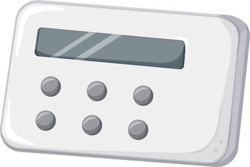 digital kitchen timer clock cartoon. digital kitchen timer clock sign. isolated symbol vector illustration