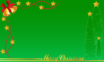Fototapeta premium Christmas theme green color background design with area space for content or word