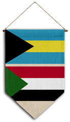 sudan flag relation country hanging fabric travel immigration consultancy visa transparent bahamas