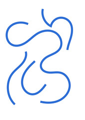 Squiggly Lines Abstracts Background 