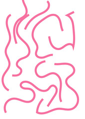 Squiggly Lines Abstracts Background 