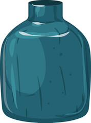 plant vase flower ceramic cartoon. plant vase flower ceramic sign. isolated symbol vector illustration