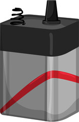 lithium battery energy cartoon. lithium battery energy sign. isolated symbol vector illustration