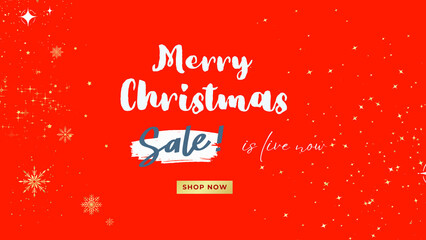 christmas greeting card with sale is live letters