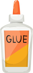 tube glue bottle cartoon. tube glue bottle sign. isolated symbol vector illustration