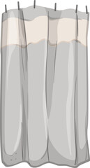 apartment shower bathroom curtain cartoon. apartment shower bathroom curtain sign. isolated symbol vector illustration