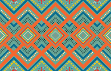 Geometric ethnic pattern design. Aztec fabric carpet mandala ornament chevron textile decoration wallpaper.