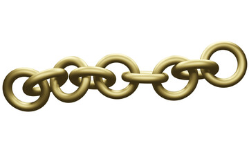 Chain isolated on Gold