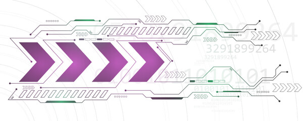 Abstract background image, concept of network speed and technology circuit