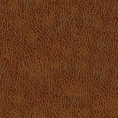 Seamless Leather Texture. Rough, brown material. Aesthetic background for design, advertising, 3D. Empty space for inscriptions. High-quality, natural blank for the manufacture of clothing. Macrophoto