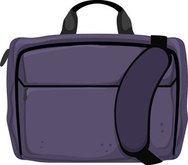 travel laptop bag cartoon. travel laptop bag sign. isolated symbol vector illustration