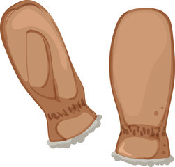 hand mittens gloves winter cartoon. hand mittens gloves winter sign. isolated symbol vector illustration