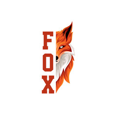 Fox vector Illustration Design. Fox Icon. Fox Luxury Design
