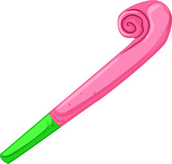 noisemaker party whistle cartoon. noisemaker party whistle sign. isolated symbol vector illustration