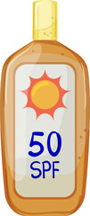 summer sun cream cartoon. summer sun cream sign. isolated symbol vector illustration