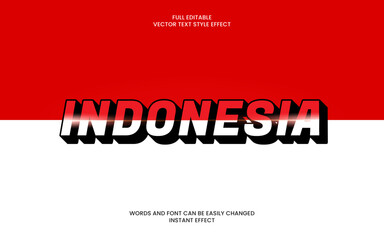 Indonesia Text Effect
