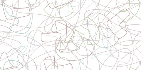 Fototapeta premium Chaotic Simple Seamless Pattern Textile One Line