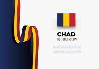 Chad independence day background banner poster celebrated on august 11