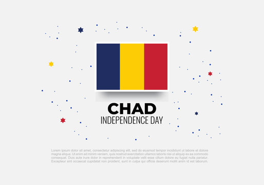 Chad independence day background banner poster celebrated on august 11