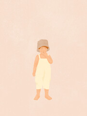 little boy wearing swimwear island life