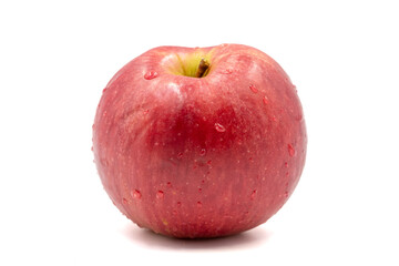 Red Apple isolated on a white background. Clipping Path. Full depth of field. close up