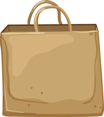 store paper bag cartoon. store paper bag sign. isolated symbol vector illustration