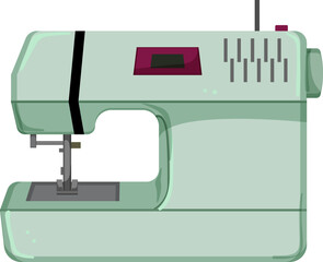 industry sew machine cartoon. industry sew machine sign. isolated symbol vector illustration