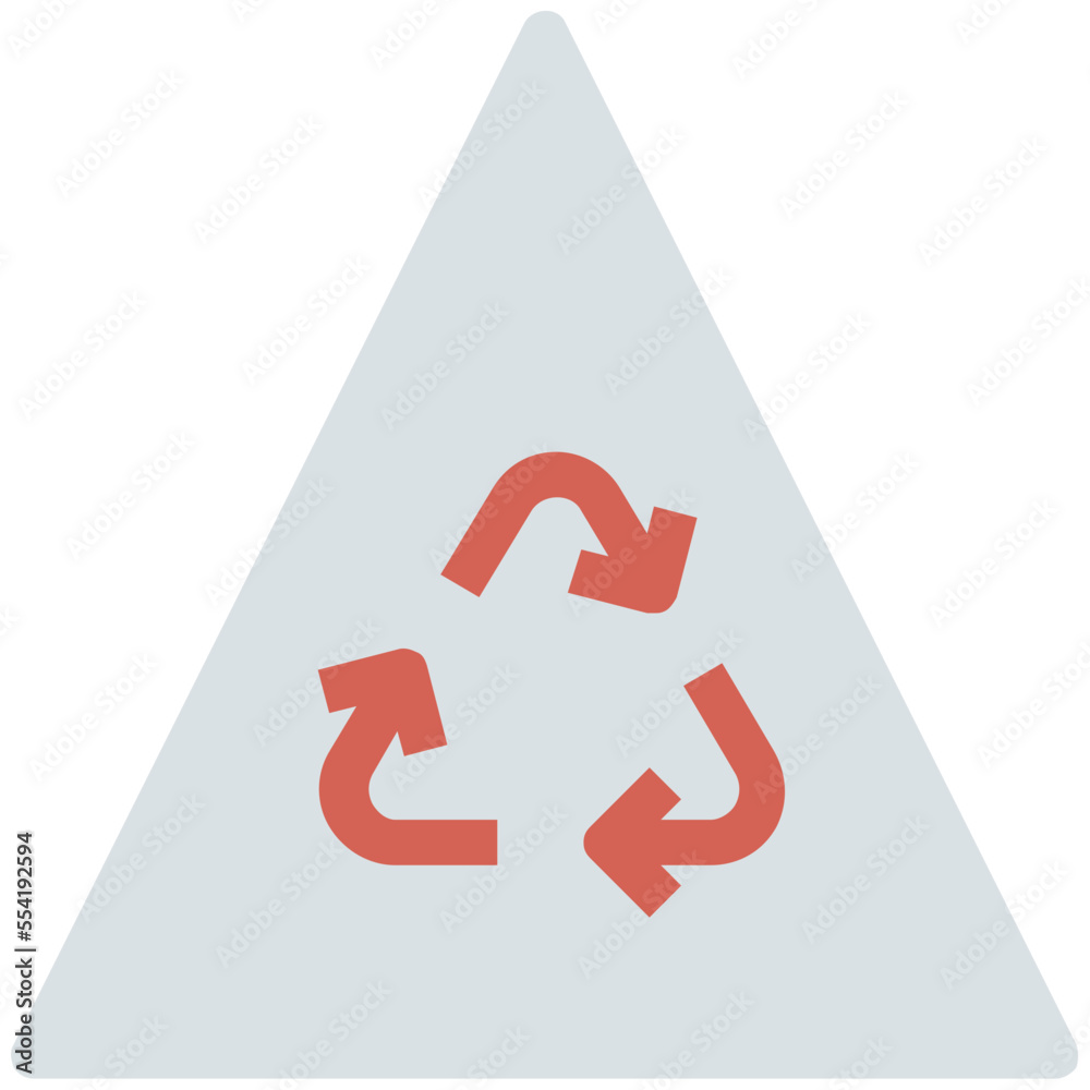 Sticker Recycling Symbol