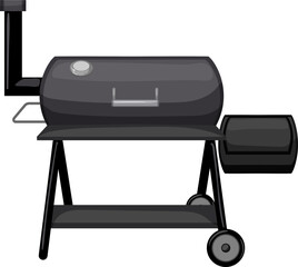 food smoker bbq cartoon. food smoker bbq sign. isolated symbol vector illustration
