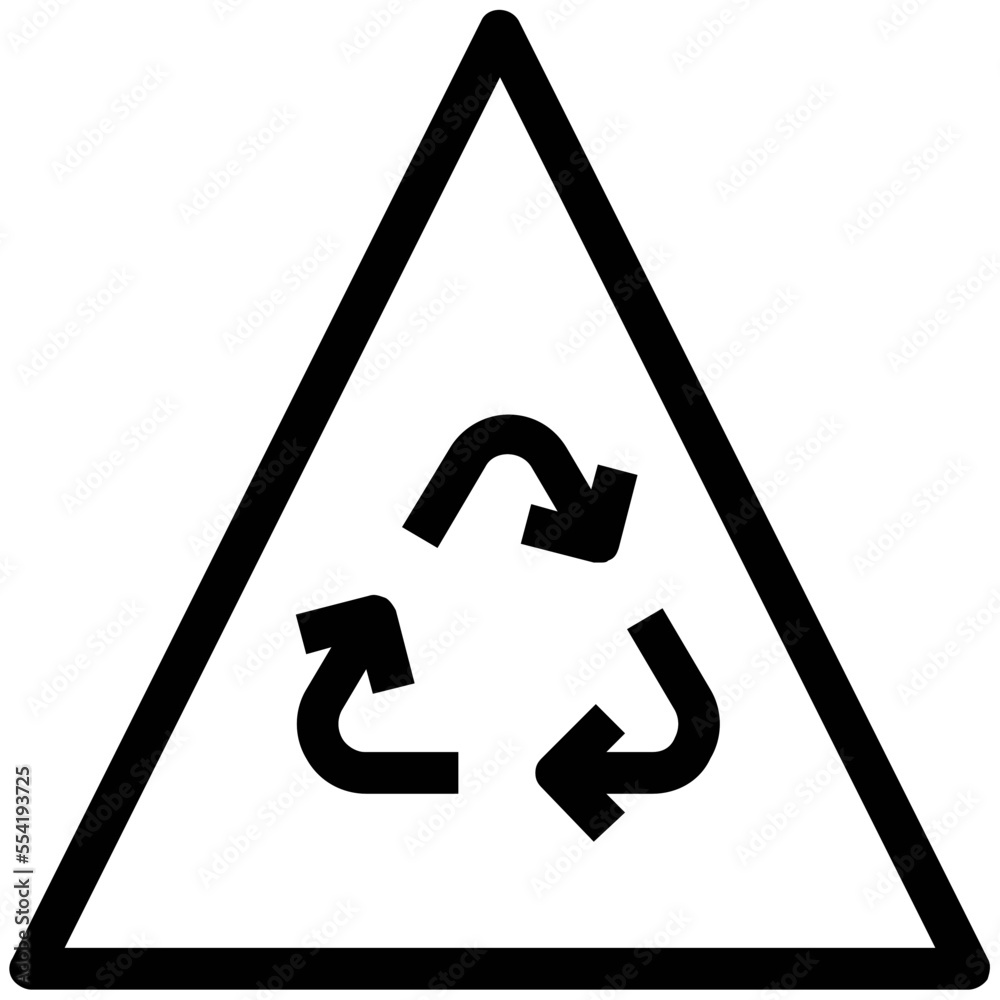 Canvas Prints recycling symbol