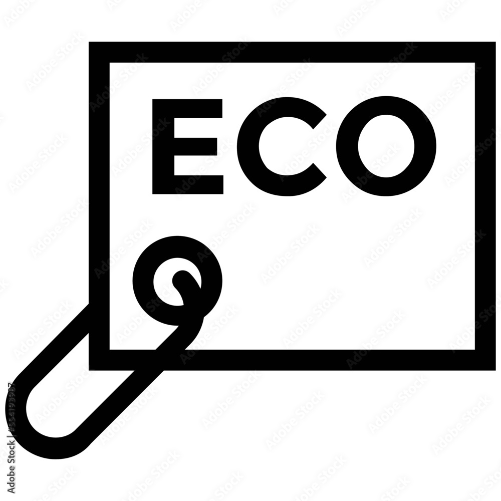 Sticker eco tag