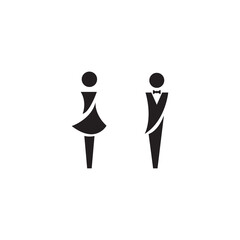 man and woman sign icon design template