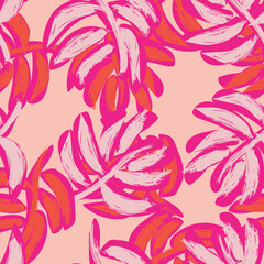 Tropical Leaf Seamless Pattern Design