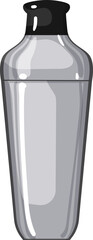 drink cocktail shaker cartoon. drink cocktail shaker sign. isolated symbol vector illustration