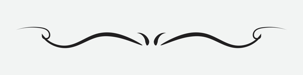 Obraz premium Sketch divider. Stripped line had drawn branch border wedding ornament decorative shape