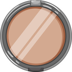 brush powder cosmetic cartoon. brush powder cosmetic sign. isolated symbol vector illustration