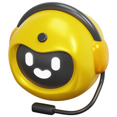 Fototapeta premium bot 3d render icon illustration
