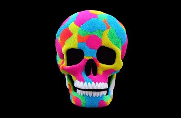 Rainbow Plush Skulls
