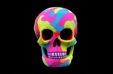 Rainbow Plush Skulls