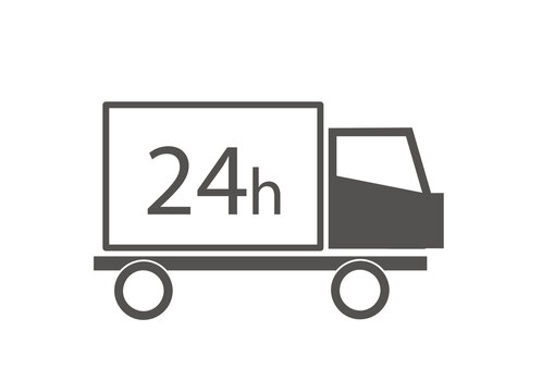 fast delivery truck icon vector