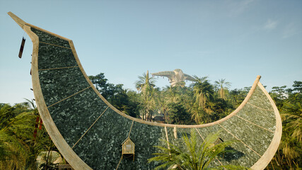 Tropical fantasy island.