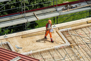 Baustelle für Wohnungsbau, Luzern, Schweiz